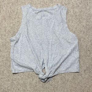 lululemon athletica Light Gray Knot-Front Tank Top